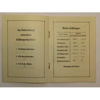 Achievement book for soldier in RAD GAU 27 Baden, unit 5/274. Espenlaub militaria